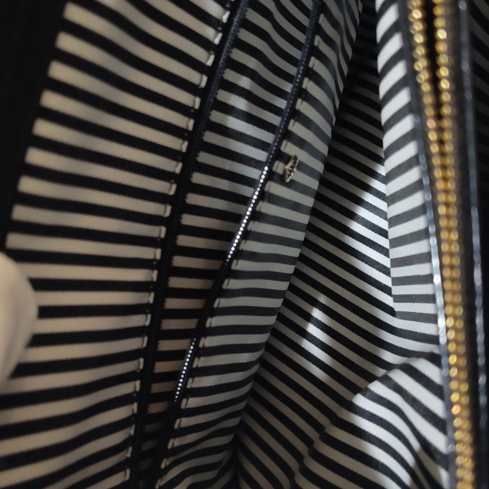 Kate Spade Black Tote with Gold Accents - Picture 7 of 16